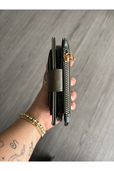 yako Coco Medium Size Women's Wallet with Coin Compartment and Card Holder, Zipper Closure