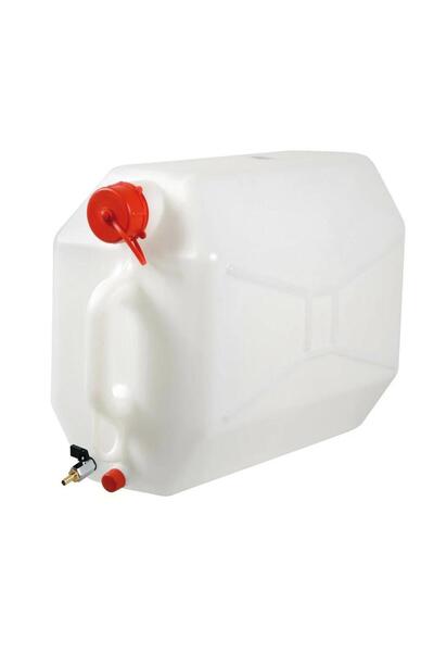 Lampa Canistră de plastic albă cu robinet LAMPA, 25 litri, model LAM66968
