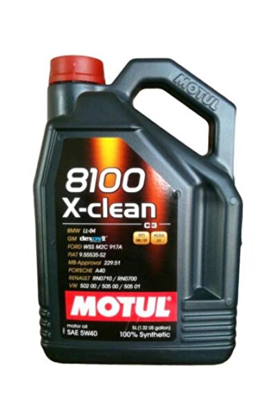 Motul Synthetic engine oil 8100 X-CLEAN 5W40, 4 liters