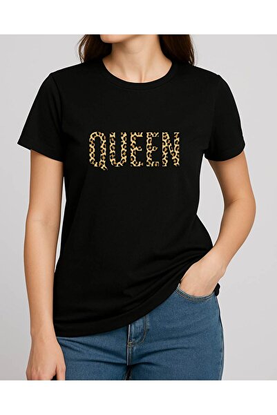 TREND YANKI تي شيرت للجنسين (ليوبارد كوين)