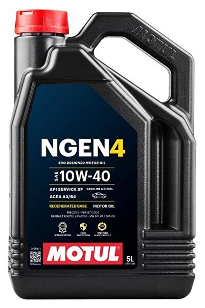 Motul NGEN4 10W-40 engine oil, 5 liters
