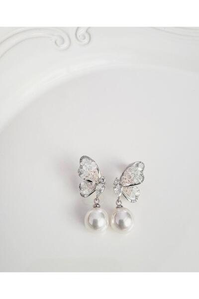 DEVİ fashion أقراط على شكل فراشة 4 سم