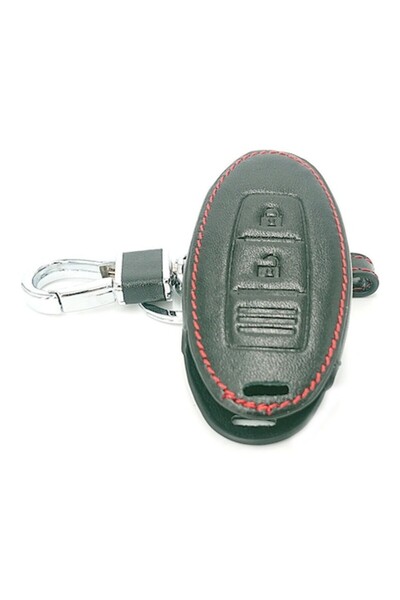 OEM Leather Key Case - Nissan Qashqai X-trail Tiida Primera Almera Juke Note