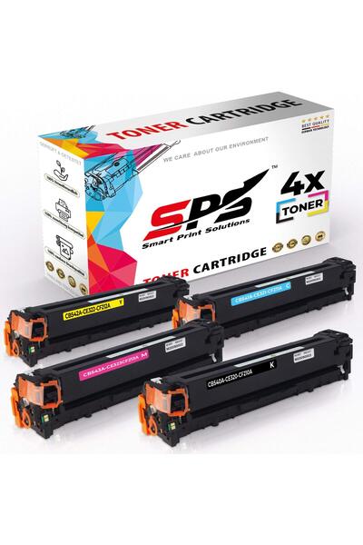 Smart Print Solutions خراطيش حبر متوافقة مع SPS لطابعات HP | ١٢٨A | ٤ ألوان متعددة | إنتاجية تصل إلى ٢٠٠٠ صفحة