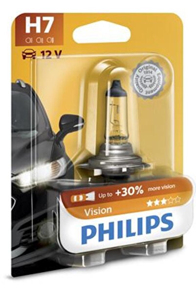 Philips Bec Far Auto H7 55W 12V Vision, Blister, Model 12972PRB1