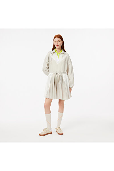 Lacoste فستان ملون بأكمام طويلة - EF3250-00-IAQ