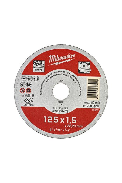 Milwaukee Discuri de Debitare pentru Metal 125x1,5 mm - Seria Contractanți, C...