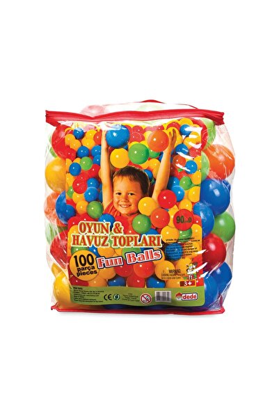 PİLSAN Oyuncak Oyun ve Havuz Topu 9 Cm 100 Adet Pvc Torbada