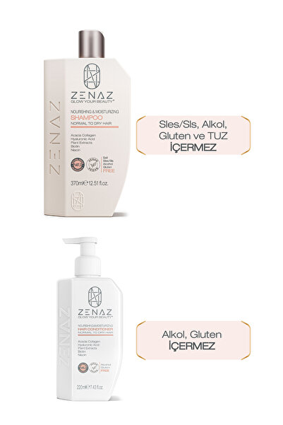 Zenaz Cosmetics Besleyici & Nemlendirici Saç Bakım Seti