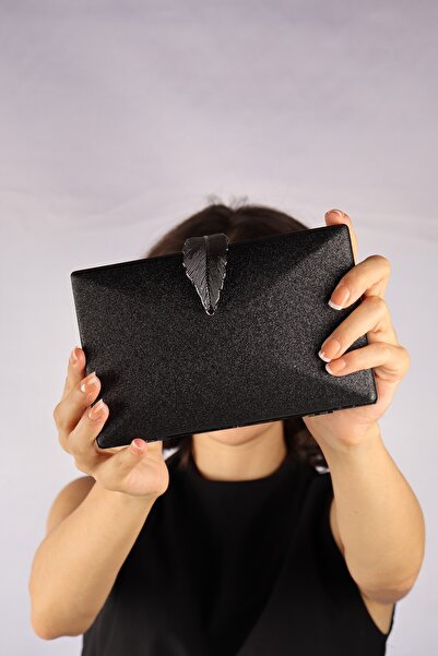 weem bag Elysara Eb0713 |   Pearl Shiny Leaf Curl Evening Dress Bag