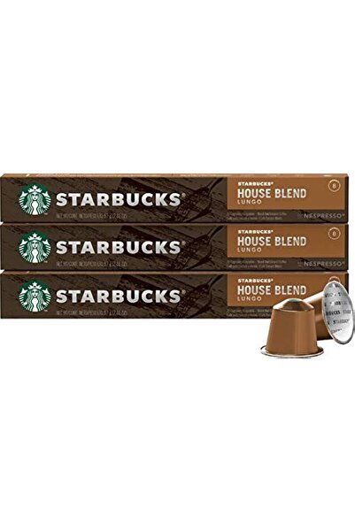 Starbucks by Nespresso Coffee Espresso House Blend 30 Pods Capsules 3 Sleeve