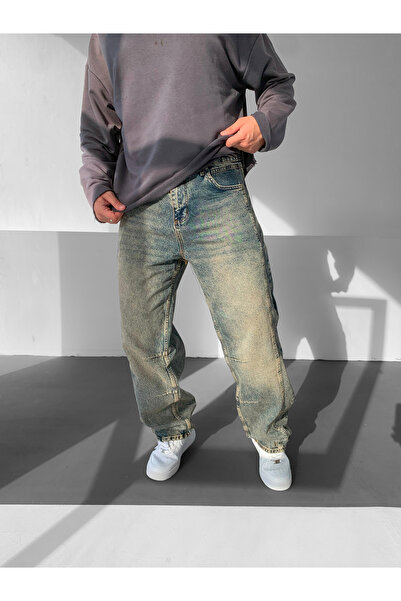 NO1 KONSEPT Vintage Look Distressed Baggy Jeans