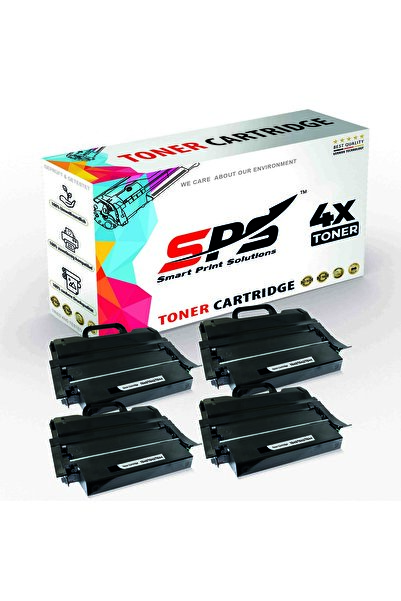 Smart Print Solutions SPS Compatible Toner Cartridges for Lexmark | T644 | 4x Black | Yield Upto 21,000 Pages