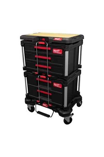 Milwaukee Set de transport Packout™: include cutie cu 2 sertare, cutie cu 3 s...