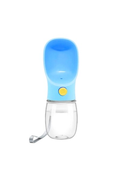 Doty Sticlă portabilă cu dozator automat de apă 2 în 1, 350 ml, albastră,