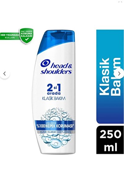 Head & Shoulders Head & Shoulders Şampuan 2-1 Klasik Bakım 72 Saat 250ML
