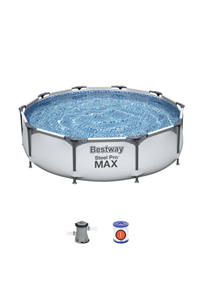 byox Piscina cu Pompa de Filtrare si Filtru Bestway Steel Pro, Cadru Metalic,...