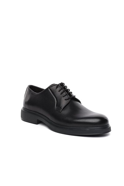 Greyder 18680 Black Genuine Leather Men's Oxford Shoes