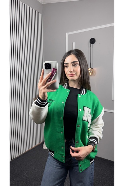 TEXXANA Long Sleeve Knitwear Collar College Coat