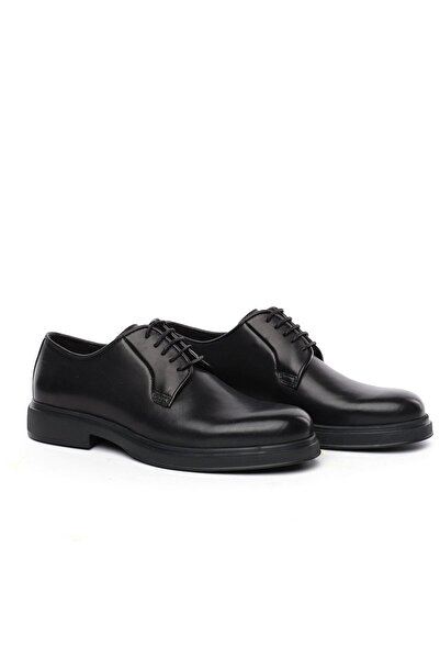 Greyder 18680 Siyah Hakiki Deri Erkek Oxford Ayakkabı
