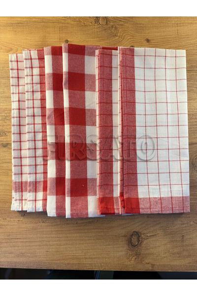 Fırsato Triokare 6-Piece Kitchen Towel / Dishcloth Set - Ecotex Certified, 45X65