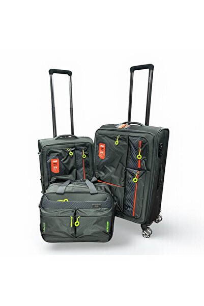 OGS AERIS 4-piece travel bag set, modern waterproof design with advanced security lock and high quality for travel