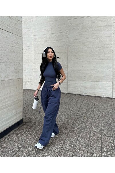 Le Vion Kadın Bol Paça Salaş Moda Eşofman Altı Esnek Rahat Bol Kesim