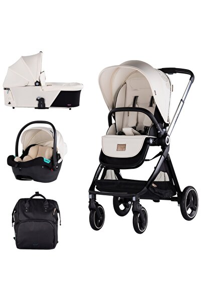 Chipolino 3 in 1 Elite baby stroller biscuit
