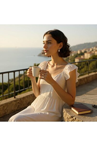 HOBİSY GIFT SHOP Zirkon Taşlı İnci Küpe – Zarif Çelik Küpe, Düğün ve Davet İçin Işıltılı Kadın Takısı | Gümüş Renk