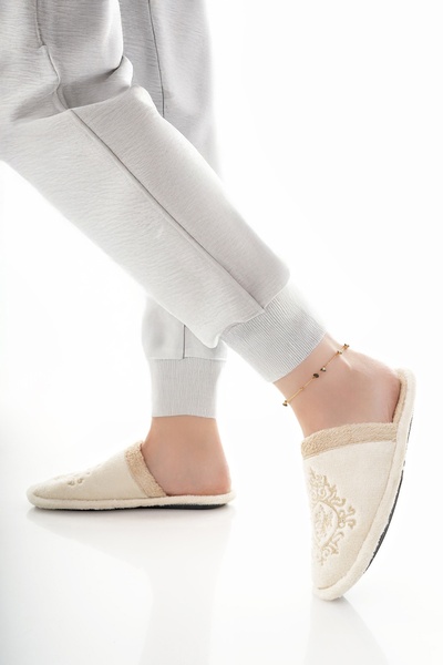 Modafırsat Γυναικείες παντόφλες εσωτερικού χώρου, βελούδινες που πλένονται, με επένδυση από μαλλί, παντόφλες από γούνα, πακέτο προσφοράς για επισκέπτες, παντόφλες νύφης