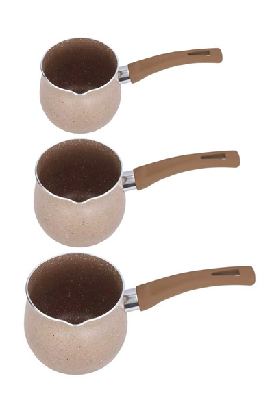 ELEGANT HOME 3-piece aluminum coffee pot set with granite coating