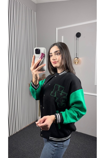 TEXXANA Long Sleeve Knitwear Collar College Coat