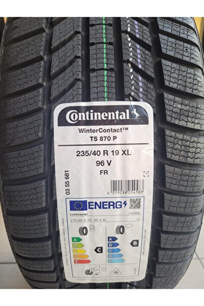 Continental 235/40R19 Winter Contact TS870P 96V XL Set Olarak (4 ADET) 2025 Üretim*