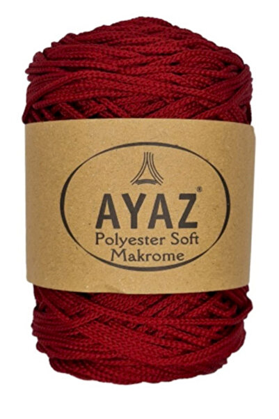 Ayaz Polyester Soft Macrame Cord 2175 Dark Red