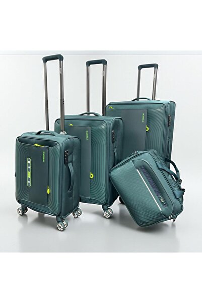 OGS 4-piece suitcase set (28 - 24 - 20 - 16) in elegant black