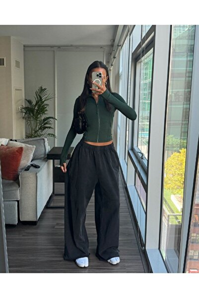 Le Vion Kadın Bol Paça Salaş Moda Eşofman Altı Esnek Rahat Bol Kesim