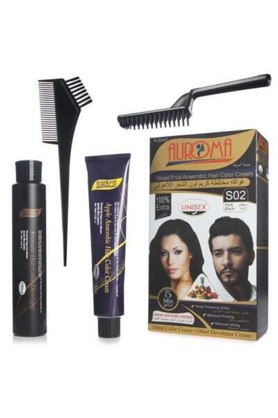 Aroma صبغة شعر لاهوائية - أسود داكن طبيعي 200 مل