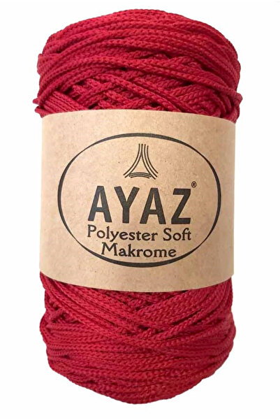 Ayaz Polyester Soft Macrame Cord 1251 Red