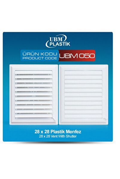 UBM PLASTİK MENFEZ 28X28 CM