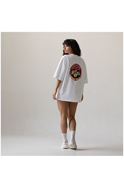 OEM Oversized T-shirt with Super Mario graphics