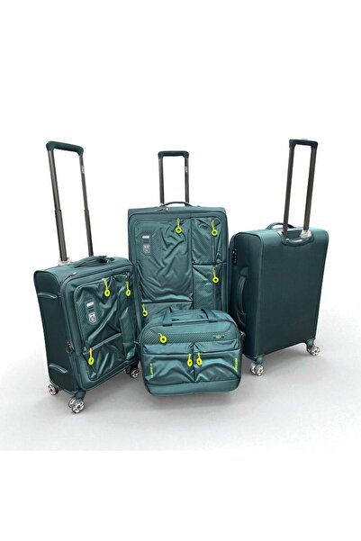 OGS 4-piece suitcase set (28 - 24 - 20 - 16) in elegant black