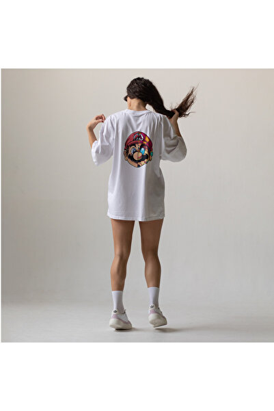 OEM Oversized T-shirt with Super Mario graphics