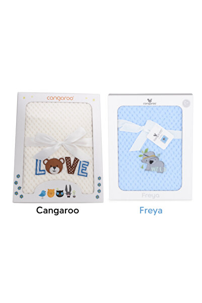 Cangaroo Set 2 bucati Păturică Bebe Cocolino 110x80 cm – Moale și Pufoasă, pentru Pătuț și