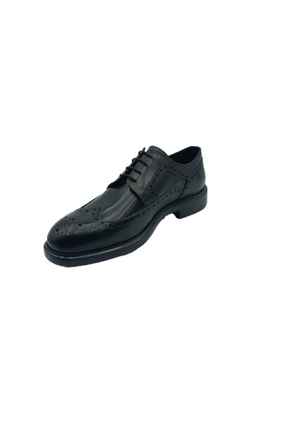 Greyder 64742 Black Genuine Leather Ekrek Classic Shoes