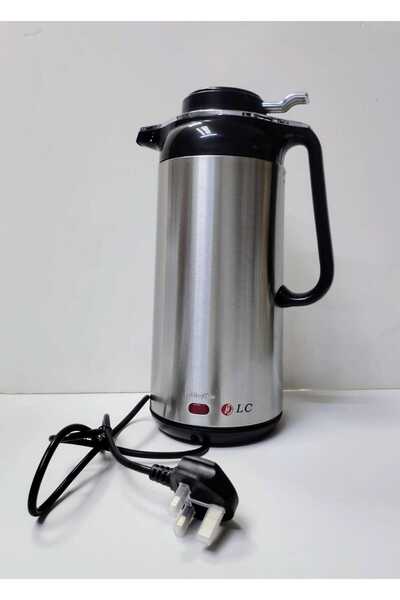 DLC Electric Kettle And Vacuum Flask 2.5L ,Stainless Steel Body ,360 Degree Cordless Jug-Kettle, 1000W