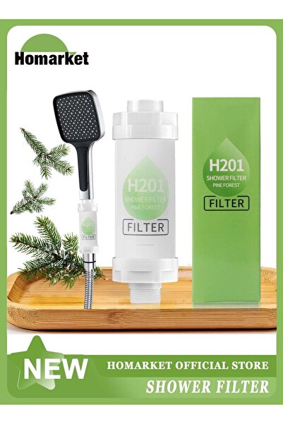 H2O COOL H201 Shower Head Filter - Vitamin C Shower Filter, Hard Water Softener, Chlorine and Fluoride Shower