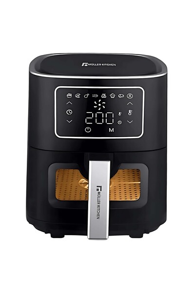 Muller Kitchen Air Fryer, 5.5L Capacity, 1700W, 8 Preset Cooking Programs, Touchscreen Control - MK-6067