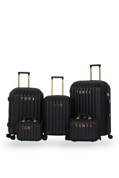 Tonyi Dabsh Bride Travel Bag Set - 5 pieces, including 3 trolley bags and 2 makeup bags - with double covers - and an expansion zipper