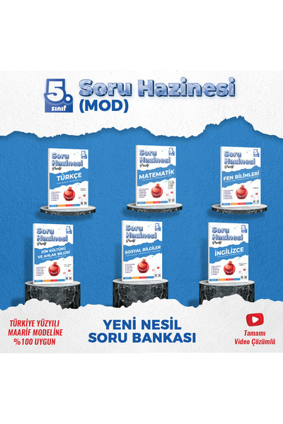 Nartest Yayınları Nartest Yayınevi 5. SINIF PRESTİJ SORU HAZİNESİ SETİ