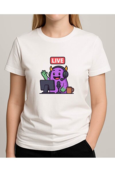 TREND YANKI Unisex T-Shirt (Live Mor Yaratik)